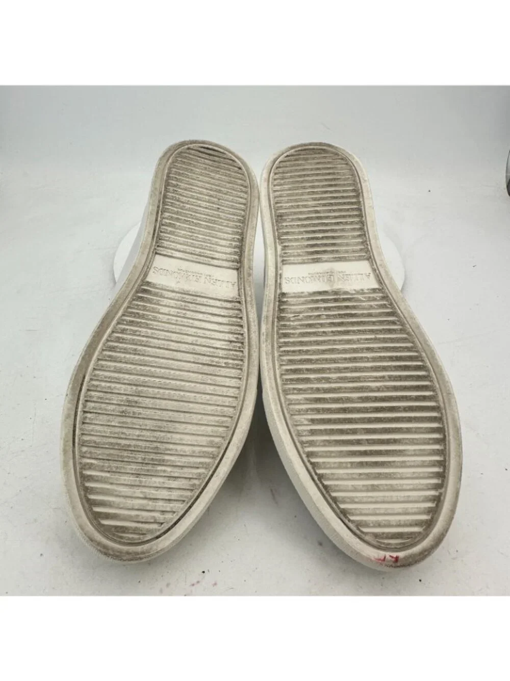 Allen Edmonds Courtside Men 13 3E White Leather Brown Accent Sneakers